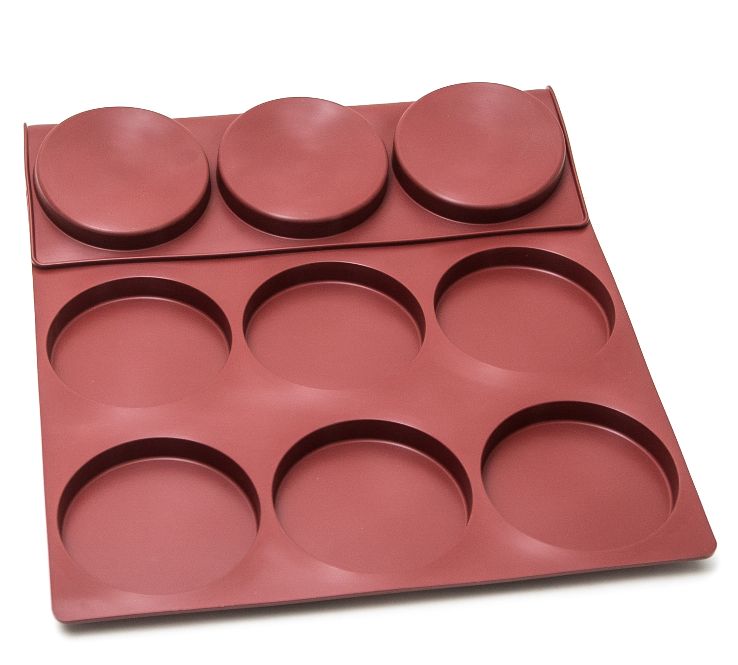 [MA-010472] SILICONE MAT 40x60 ROUND 12st ø120mm  