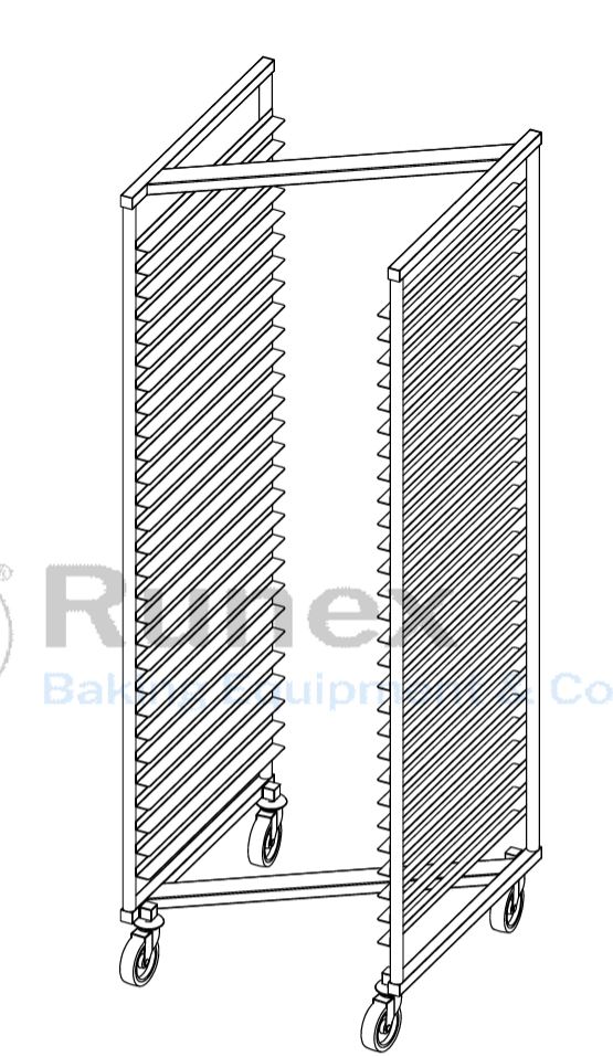 [SRRX-25204-version1] STORAGE RACK 55x59 28-gejder Z-type ø25mm **OUTLET**