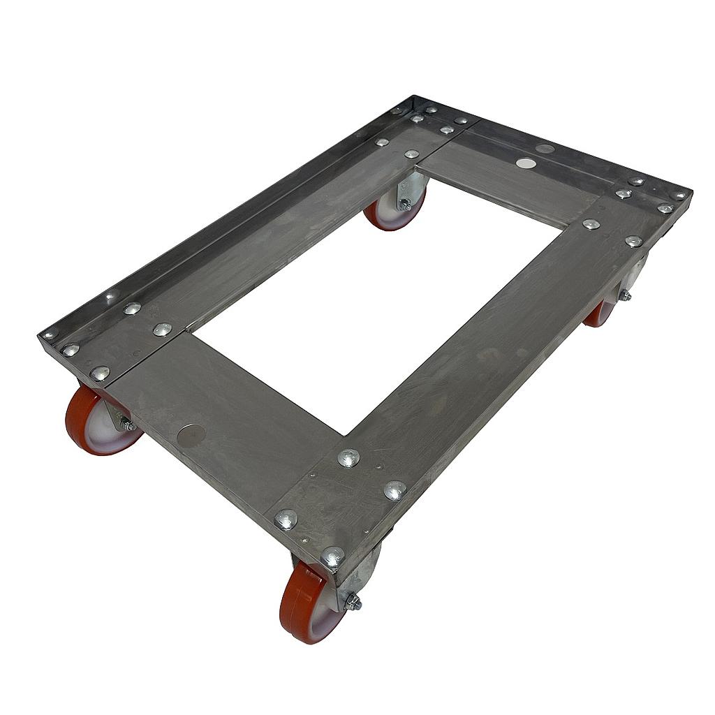 DOLLY 40x60 Bundflade med huller ø100mm-hjul 