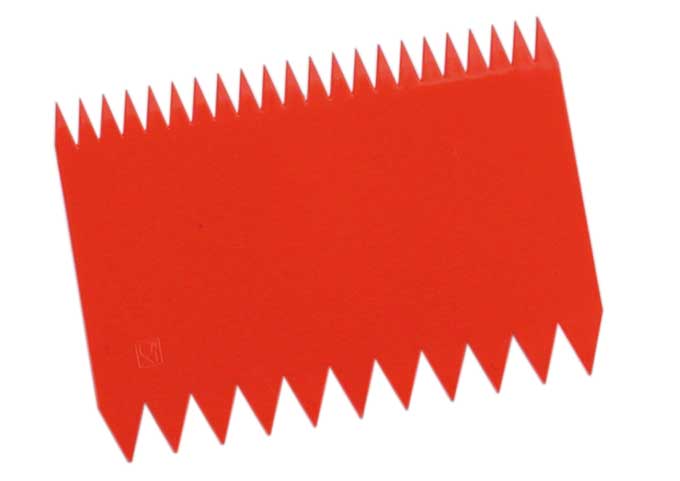 SCRAPER Serrated 110mm 1 side small teeth 1 side large teeth