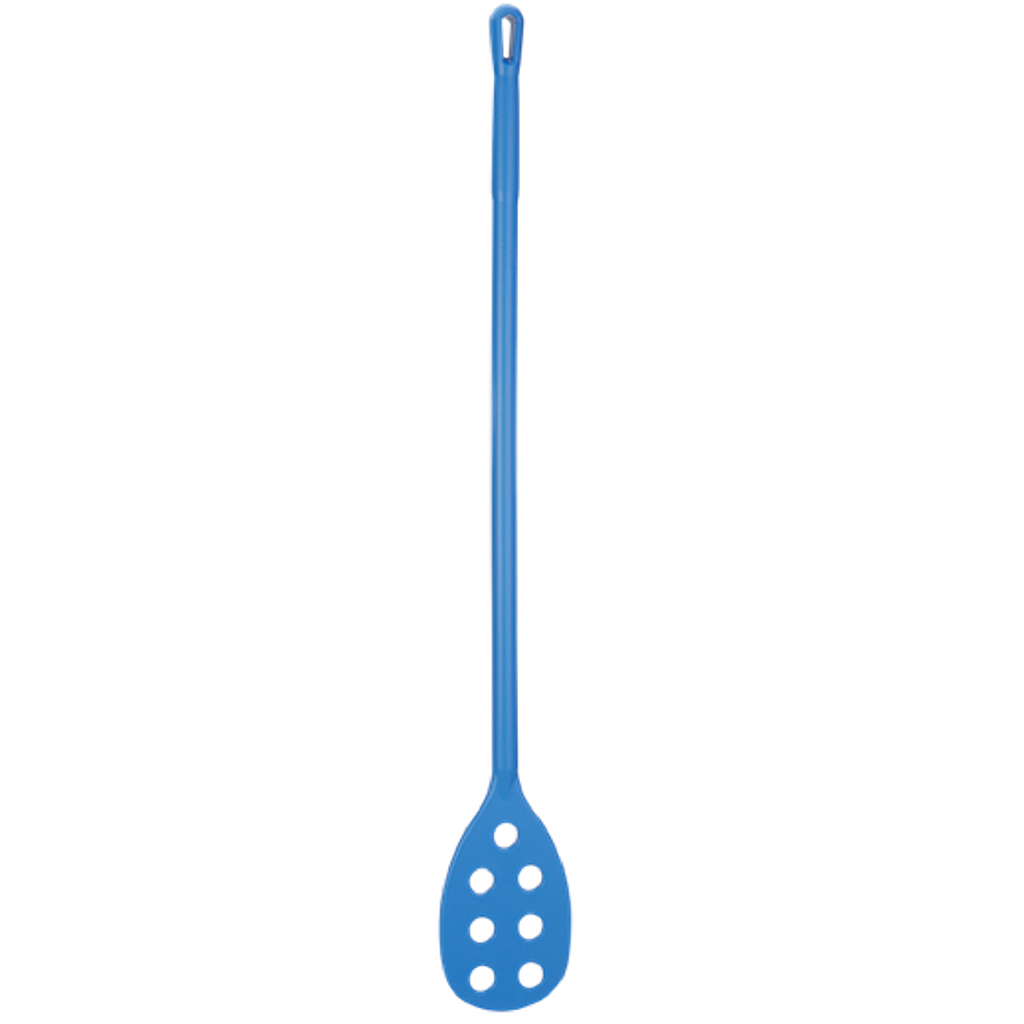 [VK-70143] SCRAPER PADDLE with holes 1200mm Metal detectable BLUE