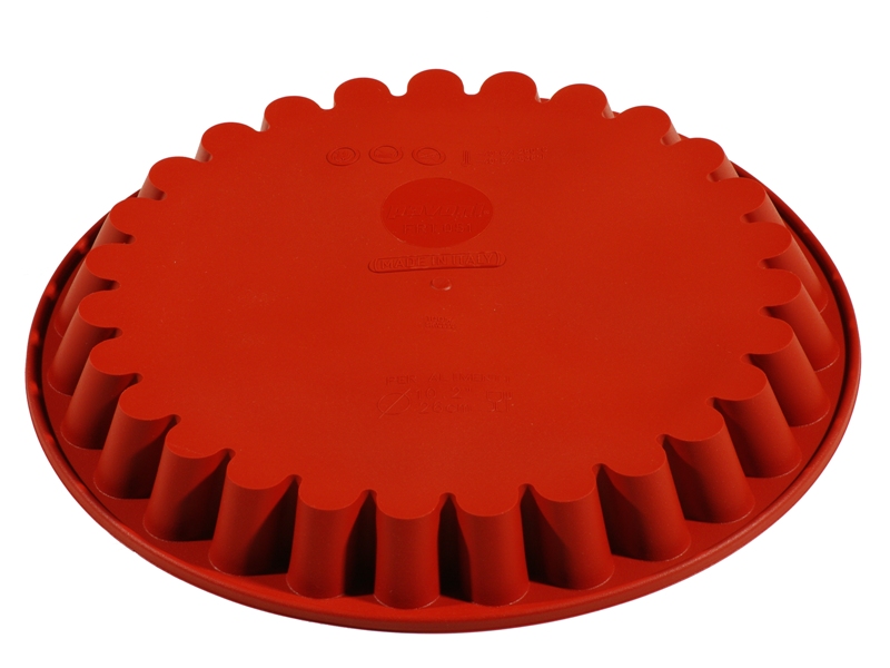 [PI-FRT051] SILIKONFORM RUND BØLGET 1,35L ø260x30mm