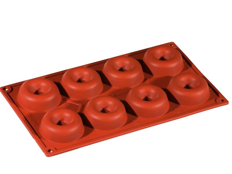 SILIKONFORM GN1/3 RUND SAVARIN 8st ø65mm 