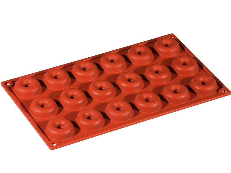 [PI-FR005] SILICONE MOULD GN1/3 ROUND SAVARIN 18pcs ø41mm