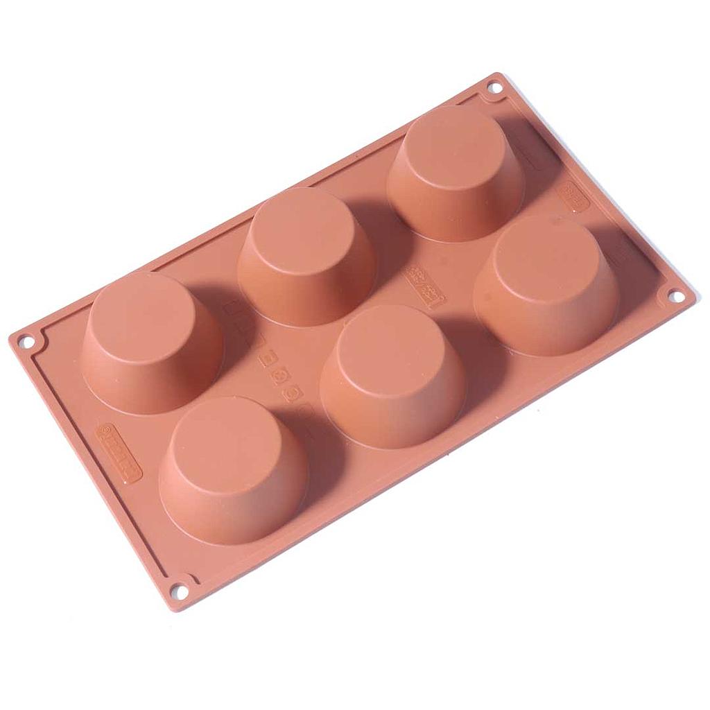 SILIKONFORM GN1/3 RUND MUFFIN 6st ø70mm
