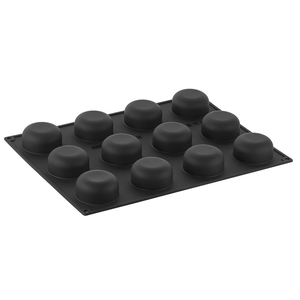 [PI-PX4321S] SILICONE MOULD 30x40 ROUND PLANET 12pcs ø66mm
