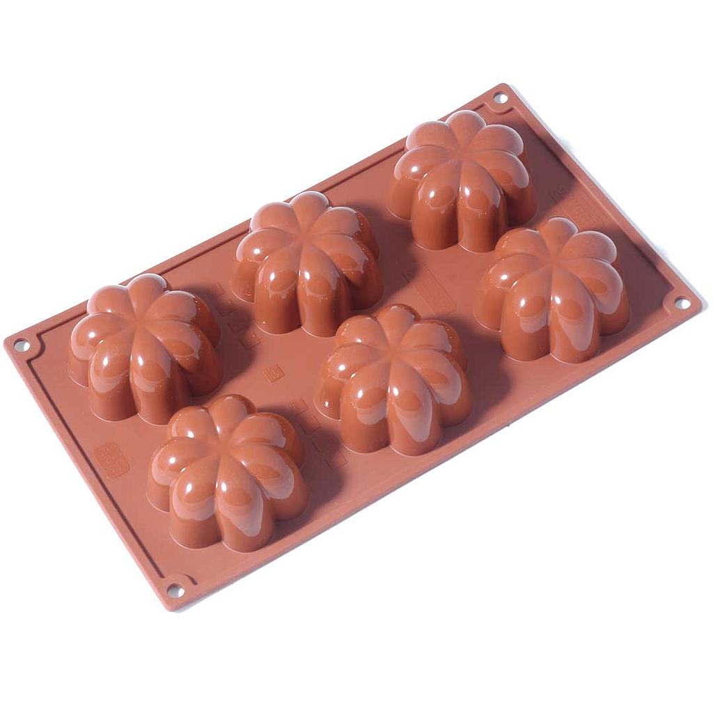 SILICONE MOULD GN1/3 CHARLOTTE 6pcs ø78mm