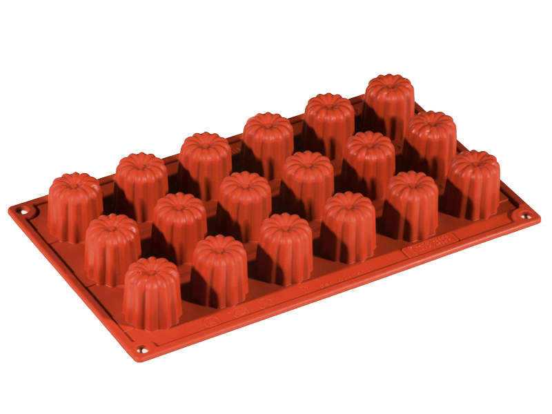 SILICONE MOULD GN1/3 CANELÉ BORDEAUX 18pcs ø35mm