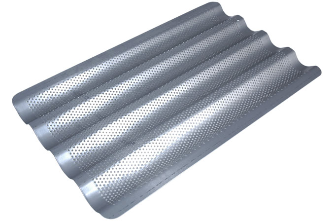 FLUTED TRAY GN1/1 4 BAGUETTE