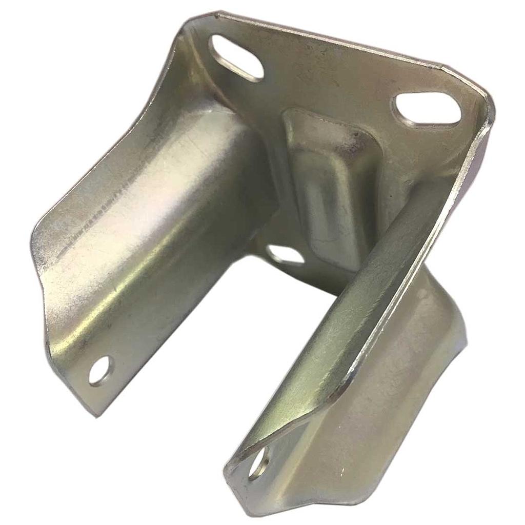 [TR-404452] HJULGAFFEL ø100mm Fæsteplade FAST Galvaniseret stål