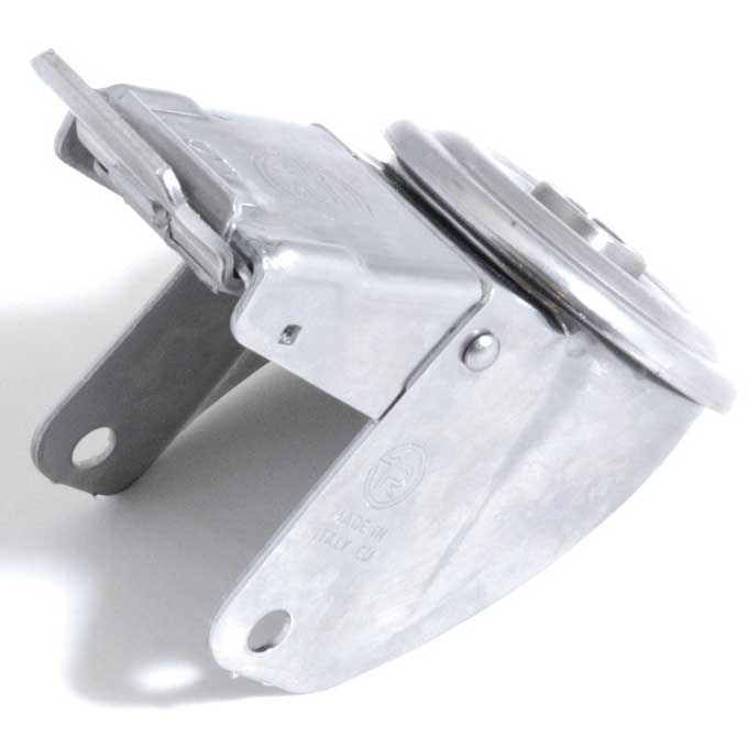 [TR-050748] HJULGAFFEL ø100mm Centerhul BREMSE BLØD Rustfrit stål