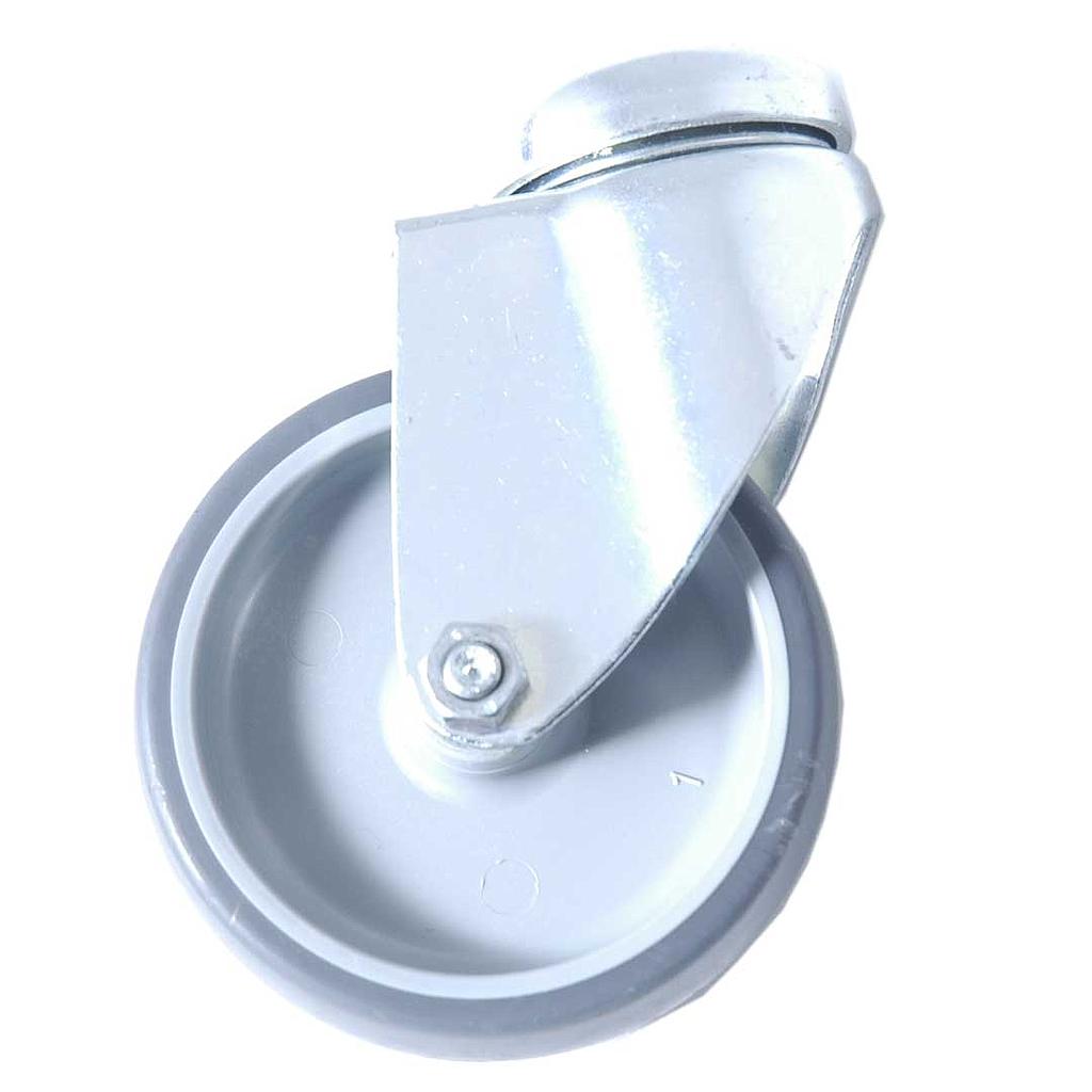 [TR-383303] CASTOR COMPLETE ø75mm Centre hole Galvanized steel