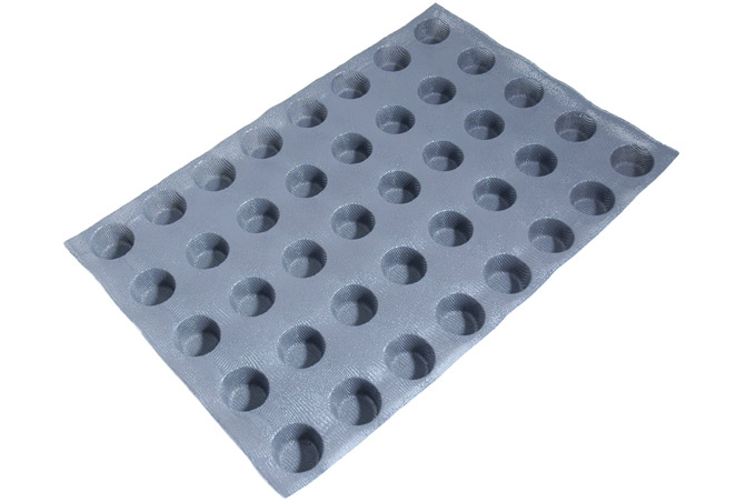 SILIKONEMÅTTE 40x60 RUND 40stk ø46mm 