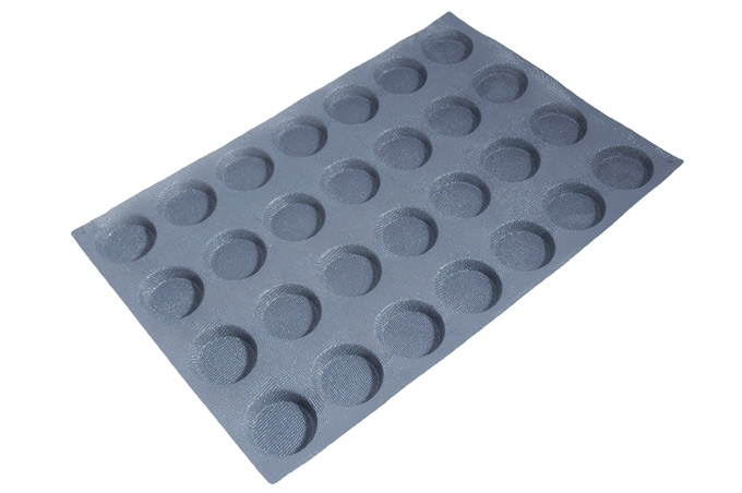 SILICONE MAT  40x60 ROUND 28st ø70mm 