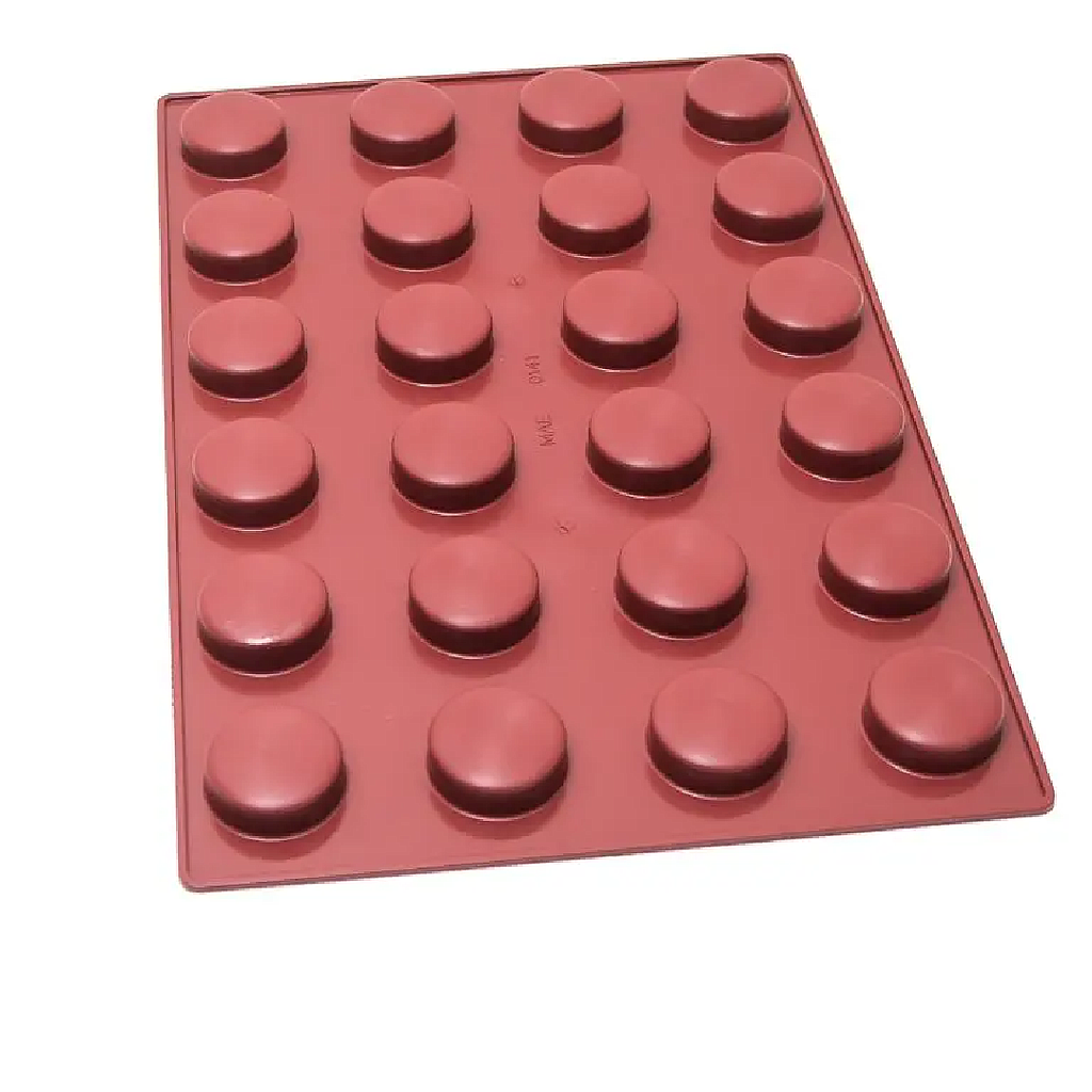 [MA-000141] SILIKONEMÅTTE 40x60 RUND 24stk ø59mm 