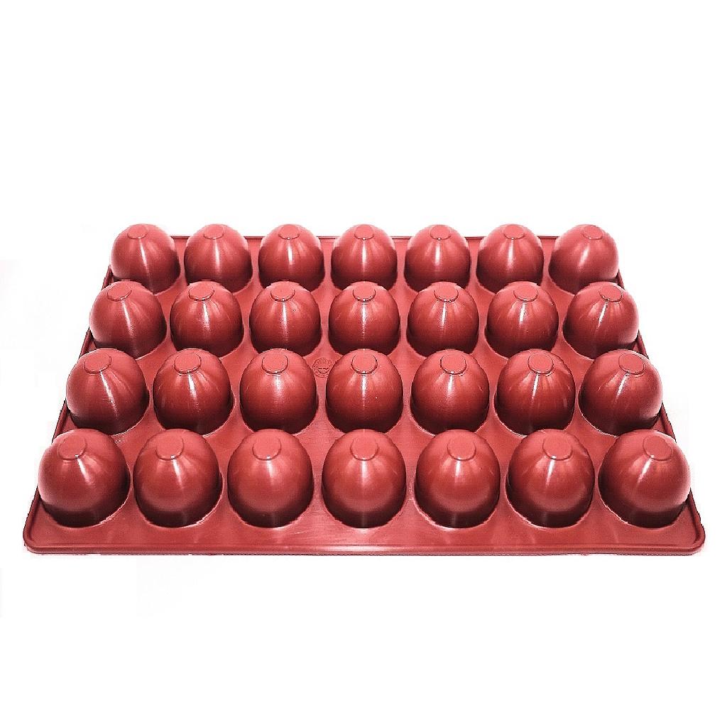 [MA-011681] SILIKONMATTA 20x30 SFÄR KULA 28st ø35mm  
