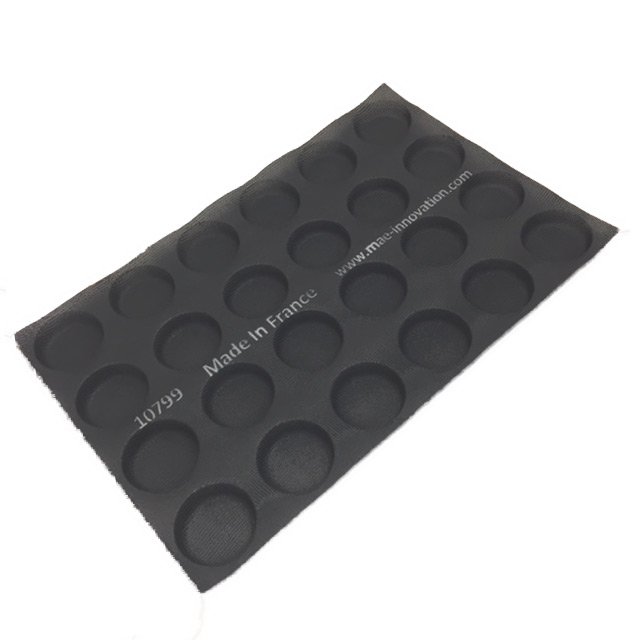 SILICONE MAT  40x60 ROUND 24st ø75mm