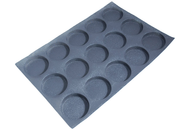 SILIKONEMÅTTE 40x60 RUND 15stk ø104mm 