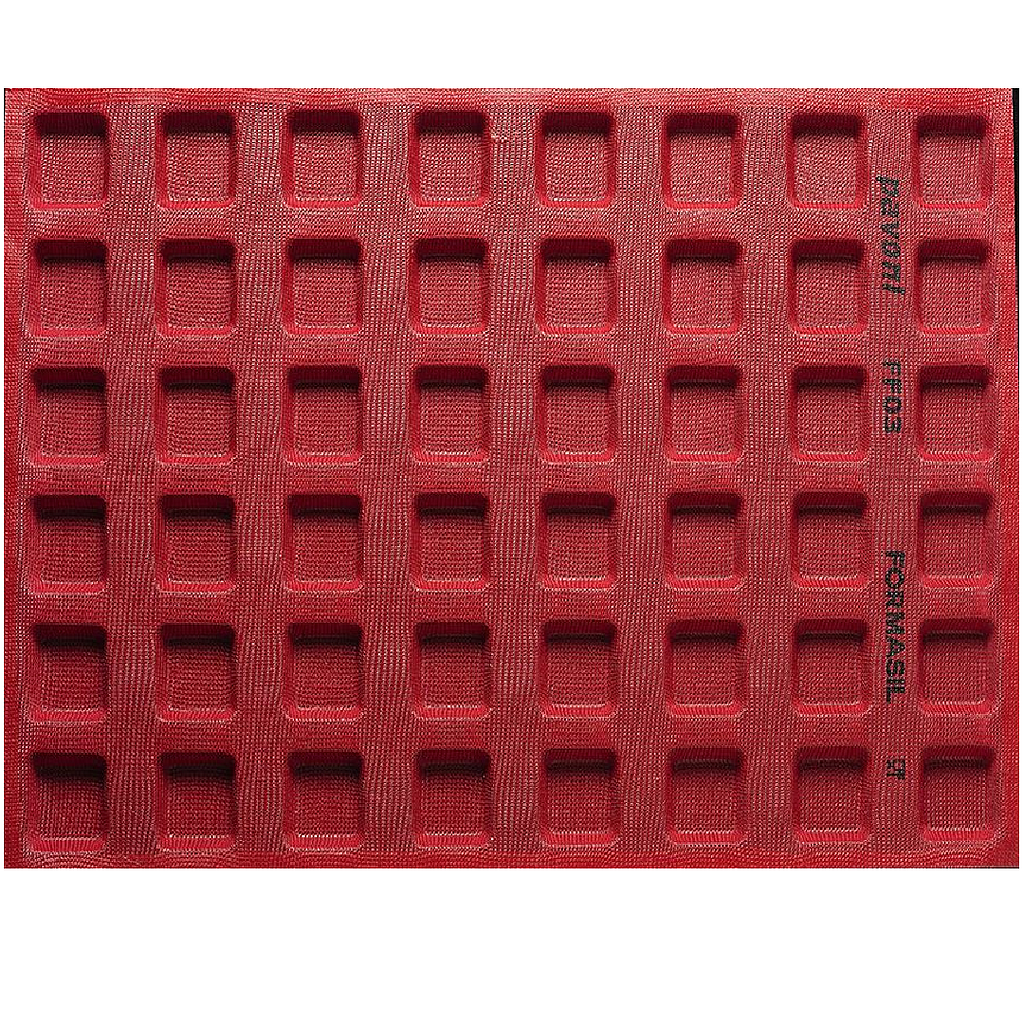 SILICONE MAT 40x60 SQUARE 48pcs 45mm