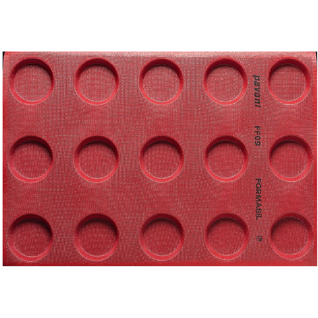 SILIKONEMÅTTE 40x60 RUND 15st ø80mm