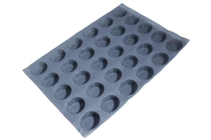 SILIKONEMÅTTE 40x60 OVAL 30stk 71mm 