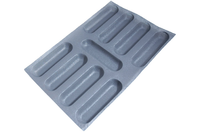 SILIKONEMÅTTE 40x60 BAGUETTE 9stk 230mm 