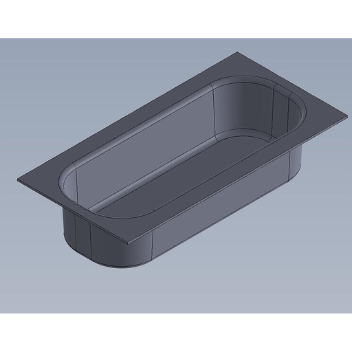 BRÖDFORM 0,2L 130mm Djupdragen KORVBRÖD