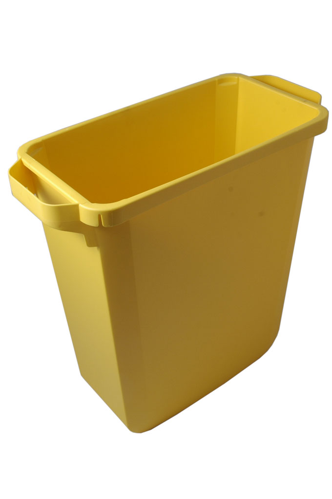BIN 60L RECTANGULAR YELLOW