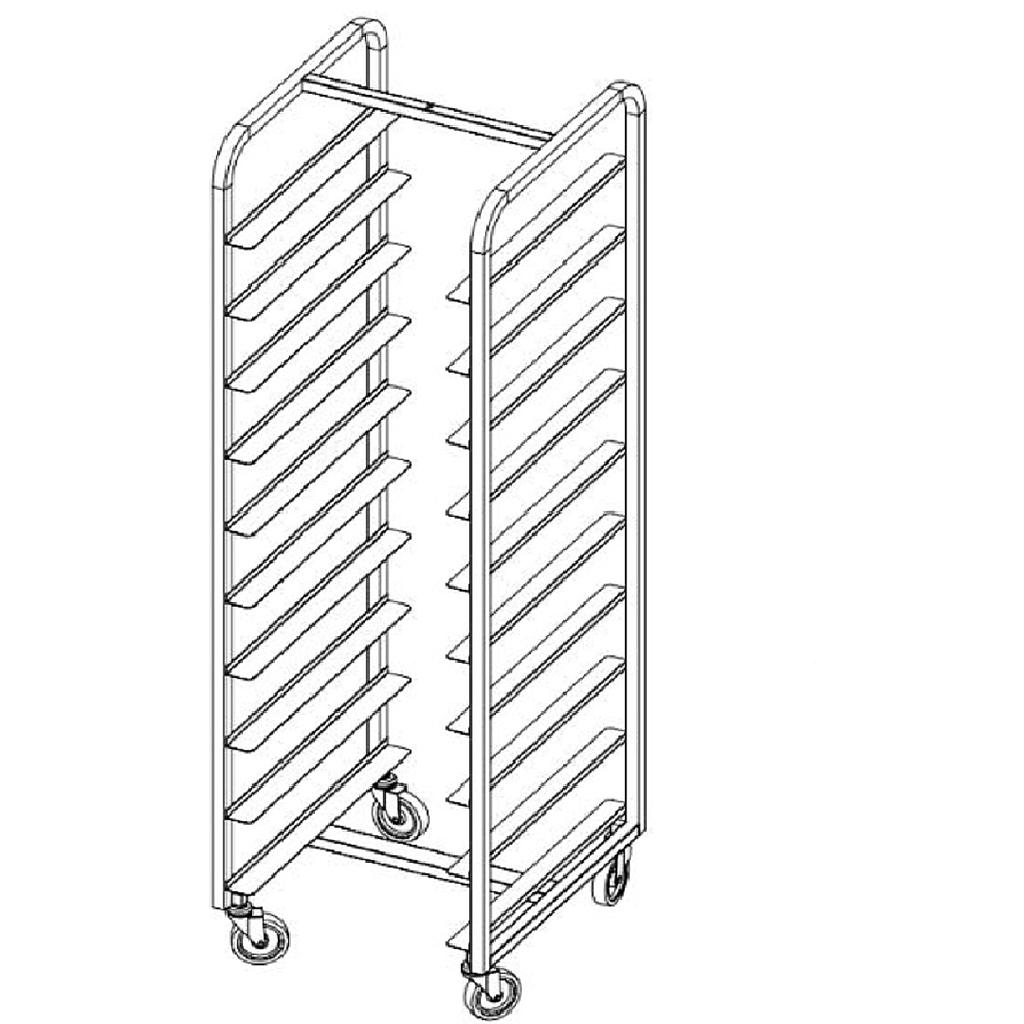 [ORRX-H4760L10W] OVNSTRALLE 47x60 10-geider CHASSIS H-type Brede geider 