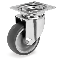 CASTOR COMPLETE ø75mm Top Plate Galvanized steel 