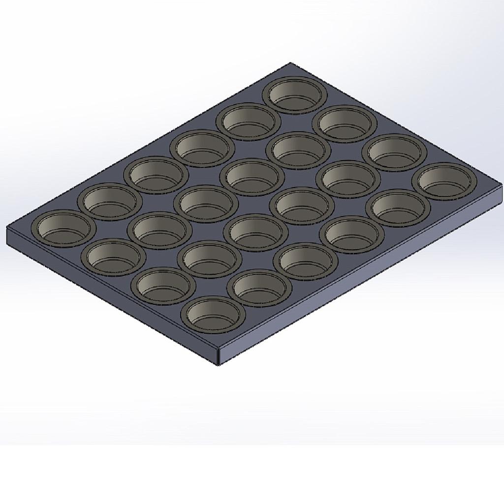 [FORX-2212007] INDENTED TRAY 45x60 24x ø80mm **OUTLET**