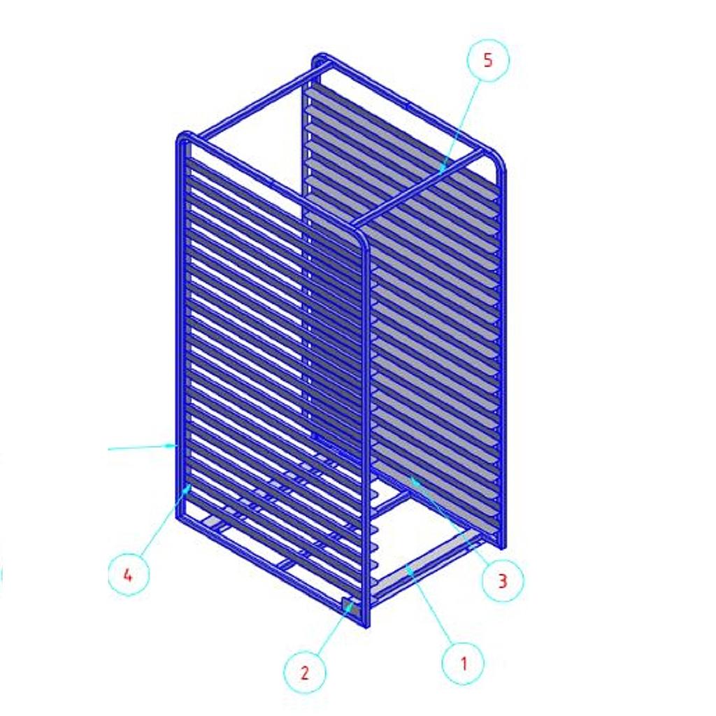 LAGERSTIK 750x1015mm 20-stik FRAME-type **OUTLET**