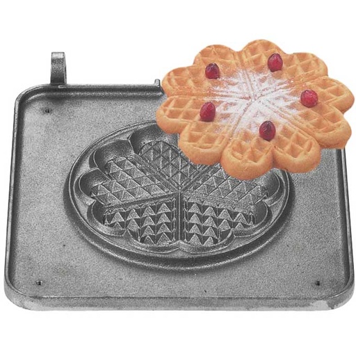 [EN-32-40747] BAKING PLATE SMALL HEART 1 waffle ø150mm 'BakingSystem' **OUTLET**