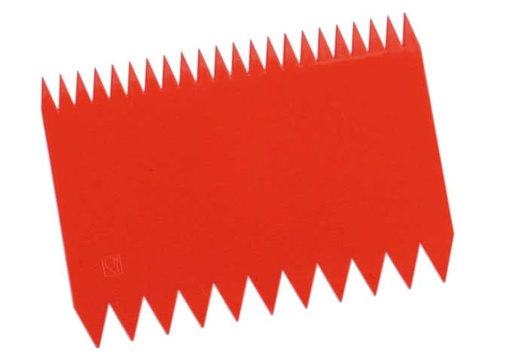 [PI-RA6RS] SCRAPER Serrated 110mm 1 side small teeth 1 side large teeth