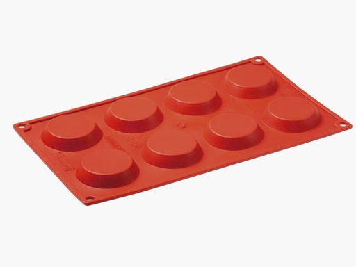 [PI-FR019] SILICONE MOULD GN1/3 ROUND FLORENTIN 8pcs ø60mm