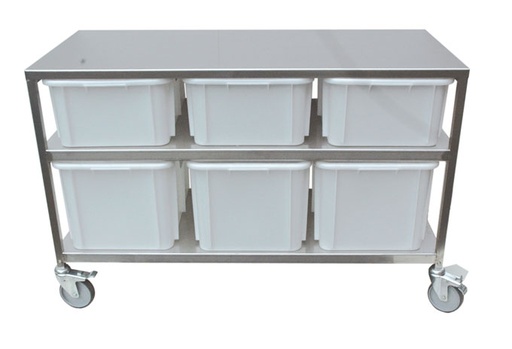 [TARX-ZTW4060-6] INGREDIENSSTATION med Plastbingar 3x40L & 3x60L 