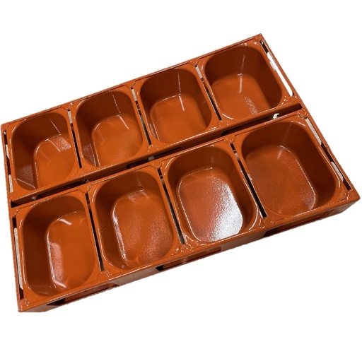 [DDRX-14683-re] FORMSETT 40x60 8x1,4L DD-type 175mm FARMHOUSE 400g RilonElast