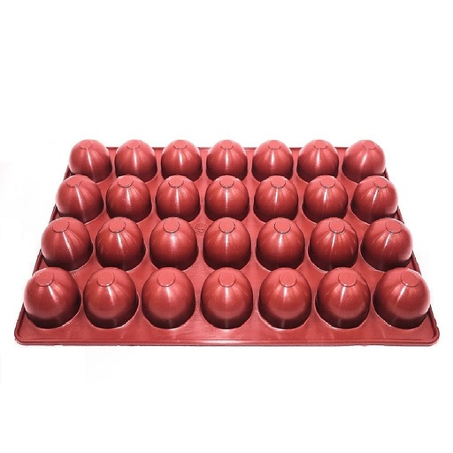 [MA-011681] SILIKONMATTA 20x30 SFÄR KULA 28st ø35mm  