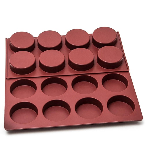 [MA-001377] SILIKONMATTE 40x60 RUND 24stk ø80mm 