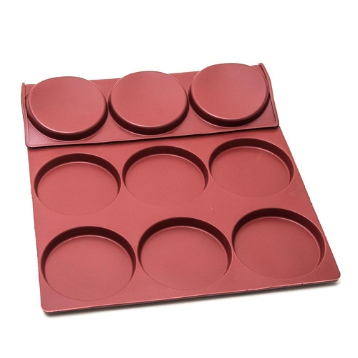 [MA-008929] SILICONE MAT 40x60 ROUND 12st ø124mm  