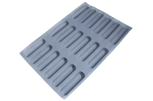 [MA-010854] SILIKONMATTE 40x60 PØLSEBRØD 18stk 155mm 